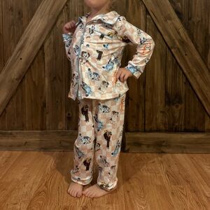 Bluey Checkered Kids Pajama Set - Size 2/3t